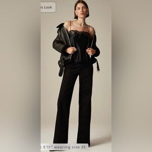 J.Crew Denim trouser in 1996 semi-stretch in black rinse